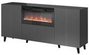 Komoda z kominkiem 180 Tilderi Grey