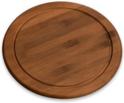 Okrągła deska o serwowania, ciemny bambus, Ø 26 cm