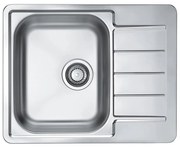 ALVEUS 1144603 - Zlew kuchenny LINE 61,5x50 cm matowy stal/satyna, bez mimośrodu
