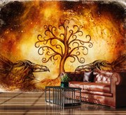 Fototapeta - Ptasie drzewo (196x136 cm)