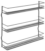 Ścienny organizer na przyprawy ze stali nierdzewnej Pepito – Metaltex