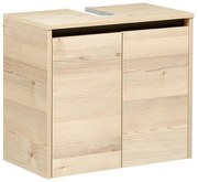 Wisząca szafka pod umywalkę w dekorze sosny w naturalnym kolorze 53x60 cm Quickset 393 – Pelipal