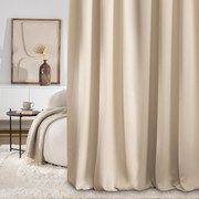 Zasłona zaciemniająca na taśmie marszczącej blackout strukturalny ecru 140 x 280 cm 1 szt.