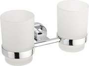 Mexen Tiber podwójny kubek na szczoteczki, chrom - 7050552-00