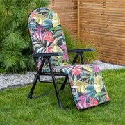 Fotel ogrodowy z podnóżkiem Galaxy Plus Black Edition G052-23IB PATIO