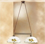 Kolarz 731.82.111 - Lampa wisząca na lince NONNA 2xE27/75W/230V, kolor wino