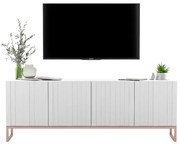 Szafka RTV TAL 150 biała mat MEBLE LINDNER