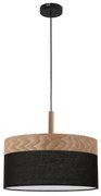 Czarno drewniana lampa wisząca L7-G05