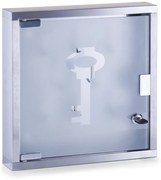 Skrzynka na klucze ze szklanymi drzwiczkami, 30 x 30 x 6 cm