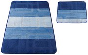 Niebieskie wzorzyste dywaniki łazienkowe C8-C12