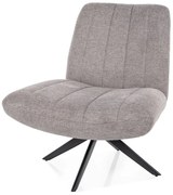 Fotel do salonu Elena Brego szary SIGNAL