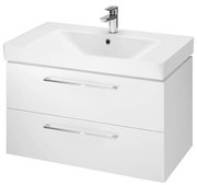 Cersanit S801-338-DSM - Wisząca szafka łazienkowa LARA 80 cm z umywalką, biała