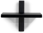 Czarna metalowa półka 28 cm Hola – Spinder Design