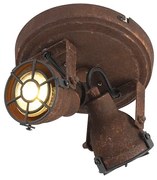 Przemysłowy reflektor rdzawy 2 źródła światła - Sorra