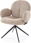 Krzesło tapicerowane K568 beżowe obracane HALMAR