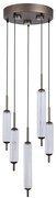Searchlight 76210-5CL - ściemnialny żyrandol LED na lince CATTAIL LED/24W/230V