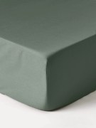 Prześcieradło z satyny bawełnianej z gumką Premium