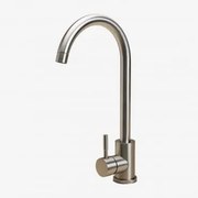 Zewnętrzna Bateria Kuchenna Z Wysoką Wylewką Ze Stali Nierdzewnej Rintran Szczotkowana Szarość - Sklum