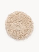 Okrągła nakładka na siedzisko ze sztucznego futra Mathilde