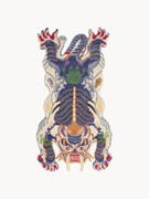 Ręcznie tuftowany dywan z wełny Dragon