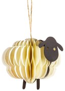 Papierowa ozdoba świąteczna wykonana ręcznie 9 cm Sheep Honeycomb – Sass &amp; Belle