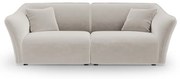 Beżowa aksamitna sofa 206 cm Tokyo – Cosmopolitan Design