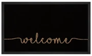 Czarna wycieraczka Hanse Home Cozy Welcome, 45x75 cm