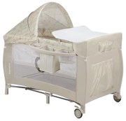 Lionelo - Łóżeczko turystyczne SVEN PLUS beżowe