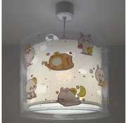 Dalber 41762E - Żyrandol dziecięcy KAWAII FRIENDS 1xE27/15W/230V szary
