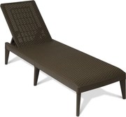 NUMANA, Leżak ogrodowy plastikowy  brązowy