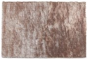 Dywan shaggy DOLCE szarobrązowy z beżowym połyskiem - bardzo miękki - 200 x 290 cm