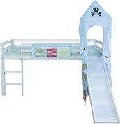 Łóżko piętrowe 90x200 cm białe