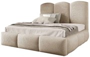 Beżowe łóżko tapicerowane chmurka 5 rozmiarów C1-H95