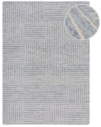 Jasnoniebieski wełniany dywan tkany ręcznie 160x230 cm Memphis Wool – Flair Rugs