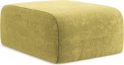 Pufa - z tkaniny szenilowej - limonkowy - LANI