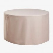 Pokrowiec Ochronny Na Okrągły Stół Ogrodowy Otley Kremowa Tapioca & Ø160 Cm - Sklum