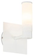 Nowoczesna lampa ścienna do łazienki biała IP44 - Bath