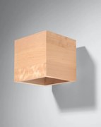Kinkiet QUAD naturalne drewno SOLLUX  LIGHTING