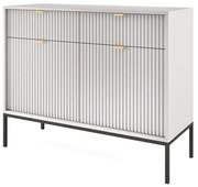 Komoda MILONA 2D2S 104 cm szara mat PIASKI Meble