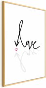 Plakat To jest miłość 60x90 cm z ramą złotą z marginesem ARTGEIST B