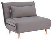 Fotel rozkładany SPIKE VELVET szary SIGNAL