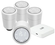 Immax NEO 07732C-SET 4x Głowica termostatyczna + BRIDGE PRO v3 2xAA/3V Wi-Fi Tuya