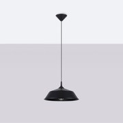 Lampa wisząca FRIKA czarna SOLLUX  LIGHTING