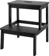 Bambusowy taboret ze schodkiem KROK, wys. 46 cm