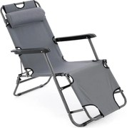 Krzesło ogrodowe składane, szare