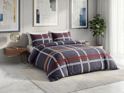 PrzytulneMieszkanie.pl PrzytulneMieszkanie.pl Pościel z mikrofibry TARTAN ciemnoniebieski Rozmiar pościeli: 2 szt 70 x 80 cm | 160 x 200 cm