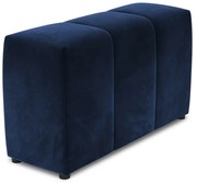 Niebieskie aksamitne oparcie do sofy modułowej Rome Velvet – Cosmopolitan Design