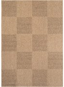 Dywan zewnętrzny Timber Kwadraty beżowy 80 cm x 150 cm
