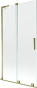 Mexen Velar L parawan nawannowy 2-skrzydłowy rozsuwany 100 x 150 cm, transparent, złoty - 896-100-003-01-50