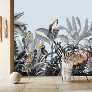 Fototapeta - Zwierzęta w tropikalnym lesie (196x136 cm)